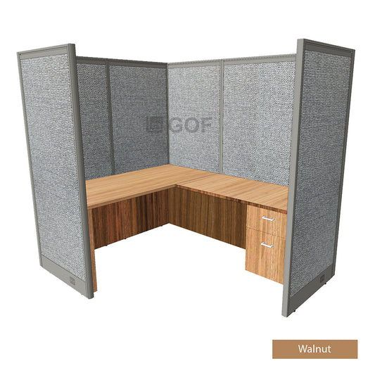 GOF 1 Person Workstation Cubicle (C-6'D x 6'W x 6'H)