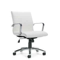 Customized Mid Back Luxhide Tilter Management Chair
