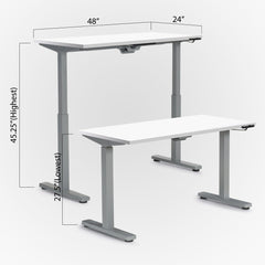 Height Adjustable Desk 48" x 24"
