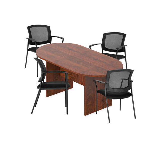 6ft, 8ft, 10ft Racetrack Conference Table and Chair (G2809) Set