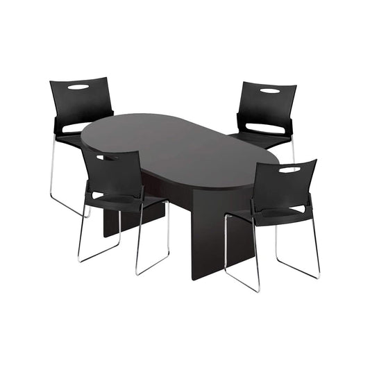 6ft, 8ft, 10ft Racetrack Conference Table and Chair (G11310) Set