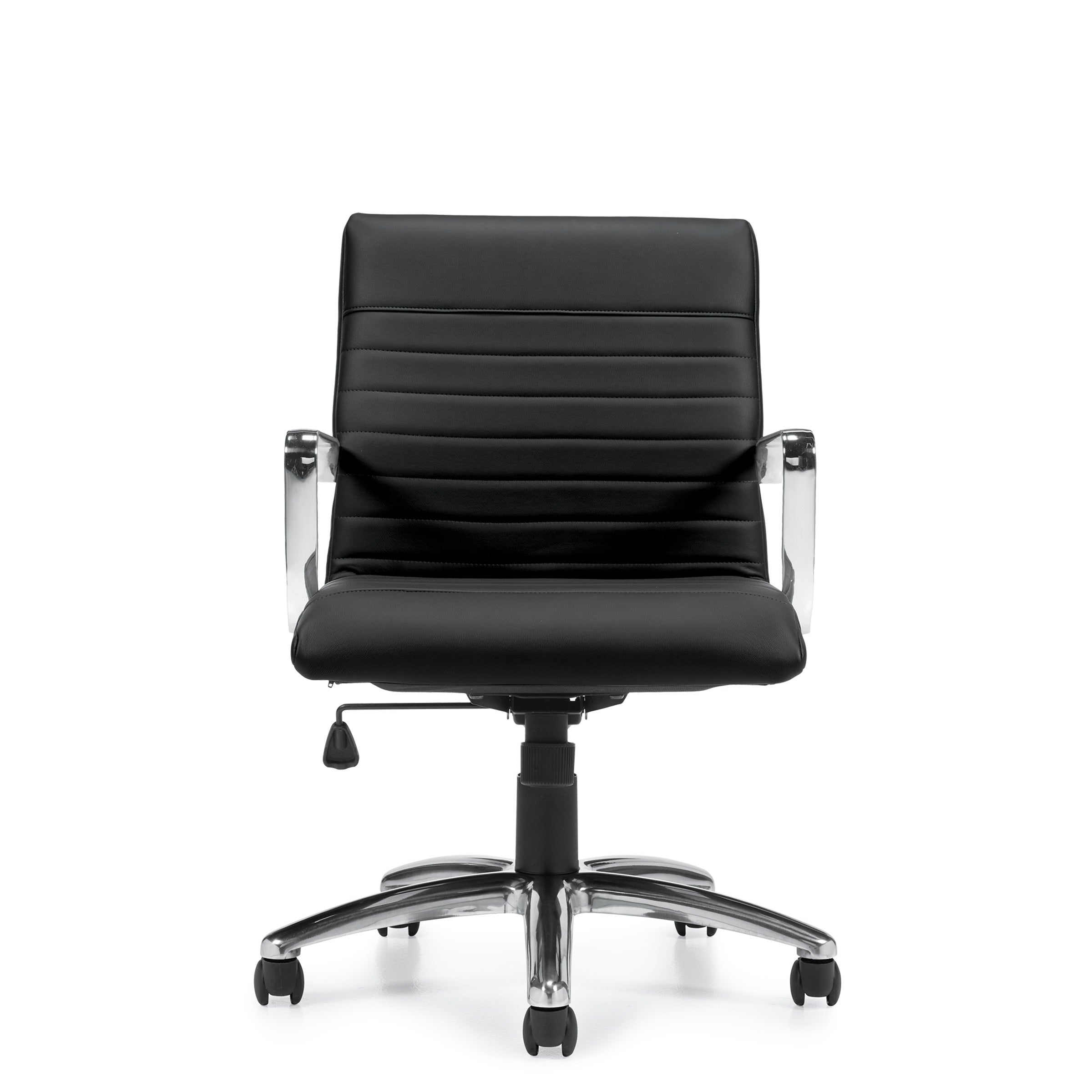 Customized Mid Back Luxhide Tilter Management Chair G11734-5 - Kainosbuy.com
