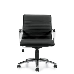 Customized Mid Back Luxhide Tilter Management Chair G11734-5 - Kainosbuy.com