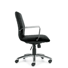 Customized Mid Back Luxhide Tilter Management Chair G11734-5 - Kainosbuy.com