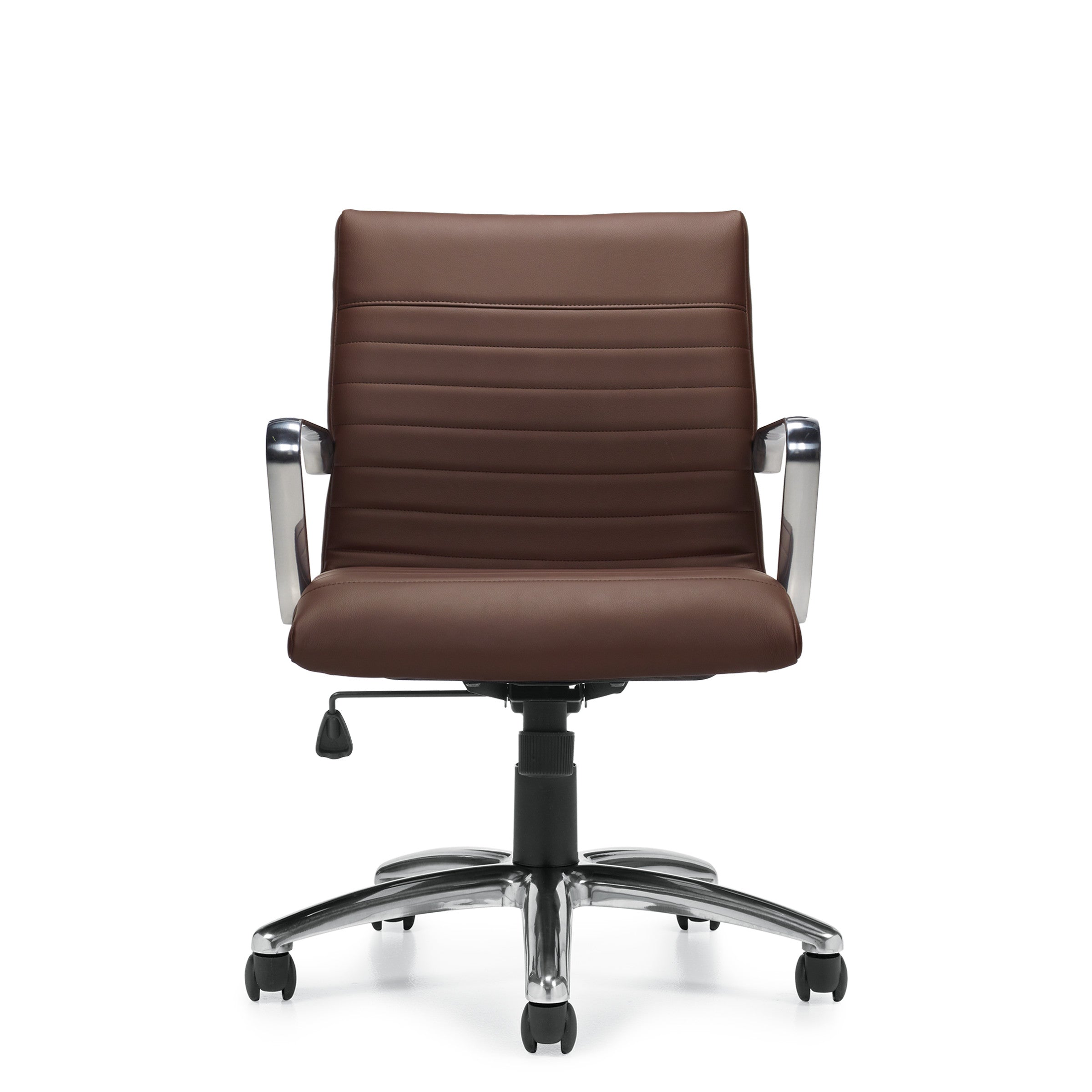 Customized Mid Back Luxhide Tilter Management Chair G11734-5 - Kainosbuy.com