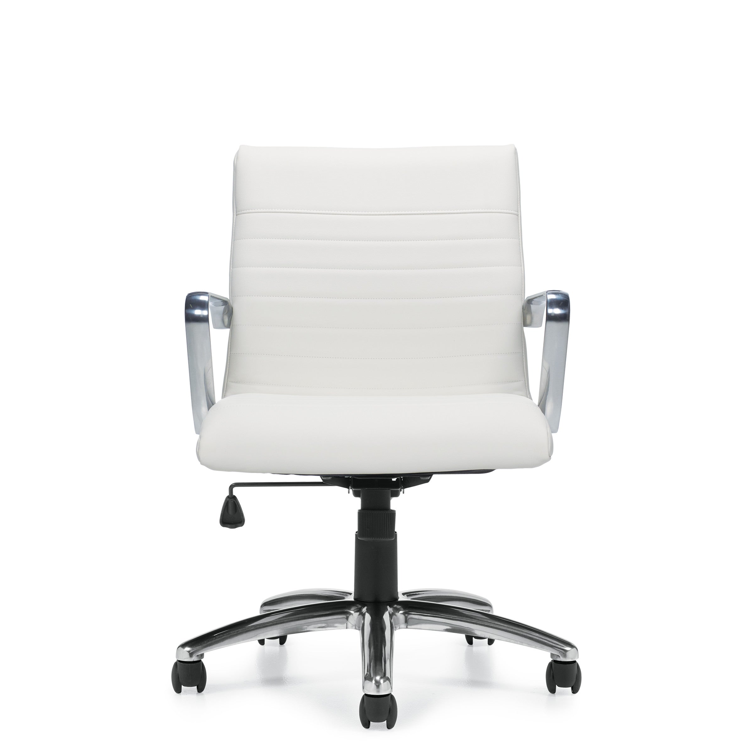 Customized Mid Back Luxhide Tilter Management Chair G11734-5 - Kainosbuy.com