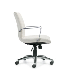 Customized Mid Back Luxhide Tilter Management Chair G11734-5 - Kainosbuy.com