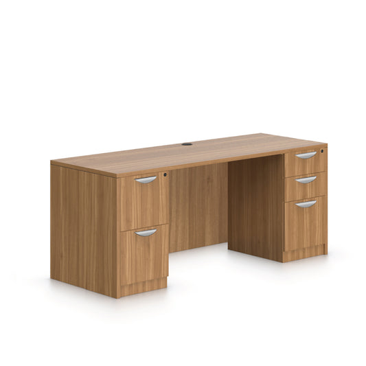 71"x24" Credenza shell with B/B/F and F/F pedestal - Kainosbuy.com