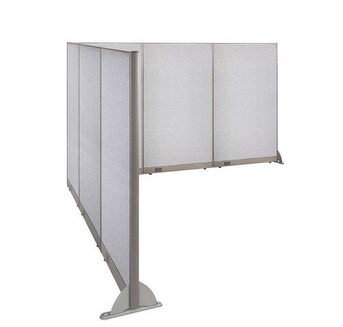 GOF Office L-Shaped Partition 102d x 144w x 72H - Kainosbuy.com