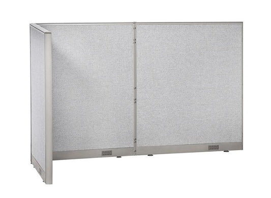 GOF 36"D x 96"W x 48”/60”/72”H, L-Shaped Freestanding Fabric Partition Package