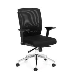 G10904B Mesh Mid Back Synchro-Tilter Chair - Kainosbuy.com