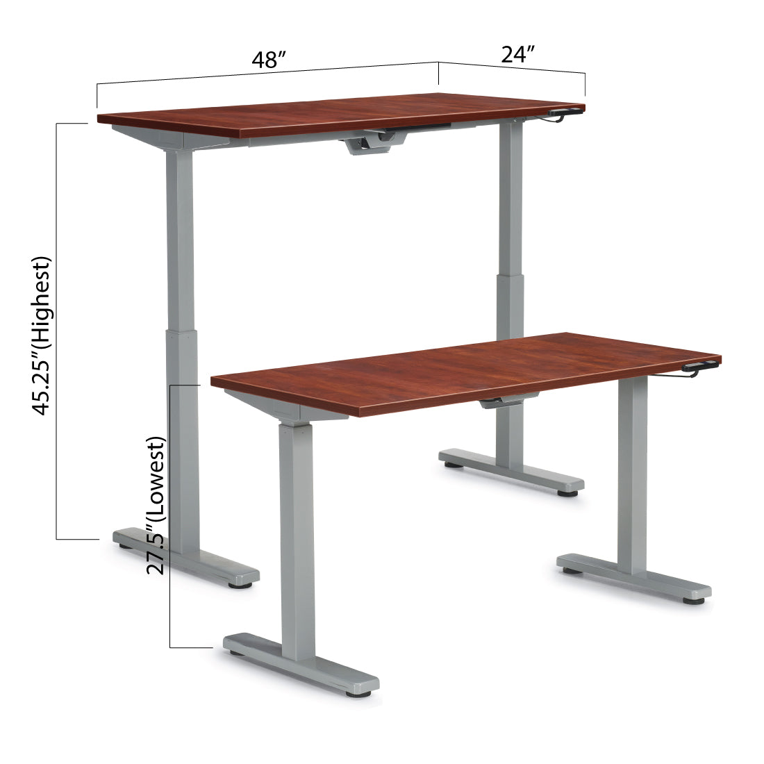 Height Adjustable Desk 48" x 24" - Kainosbuy.com
