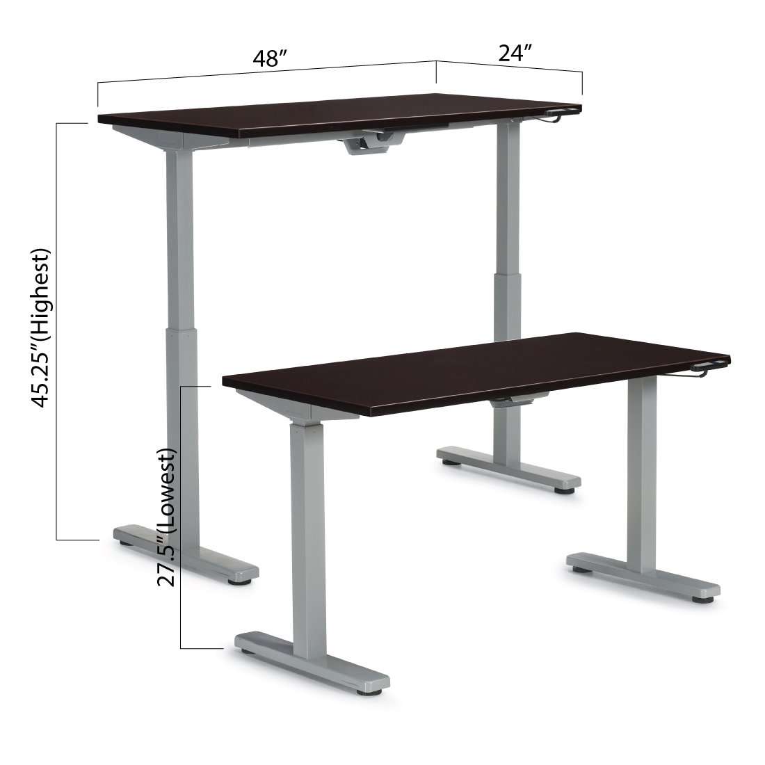 Height Adjustable Desk 48" x 24" - Kainosbuy.com