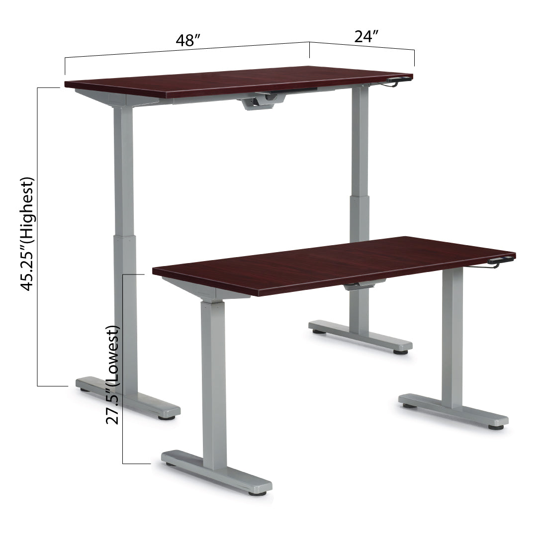 Height Adjustable Desk 48" x 24" - Kainosbuy.com