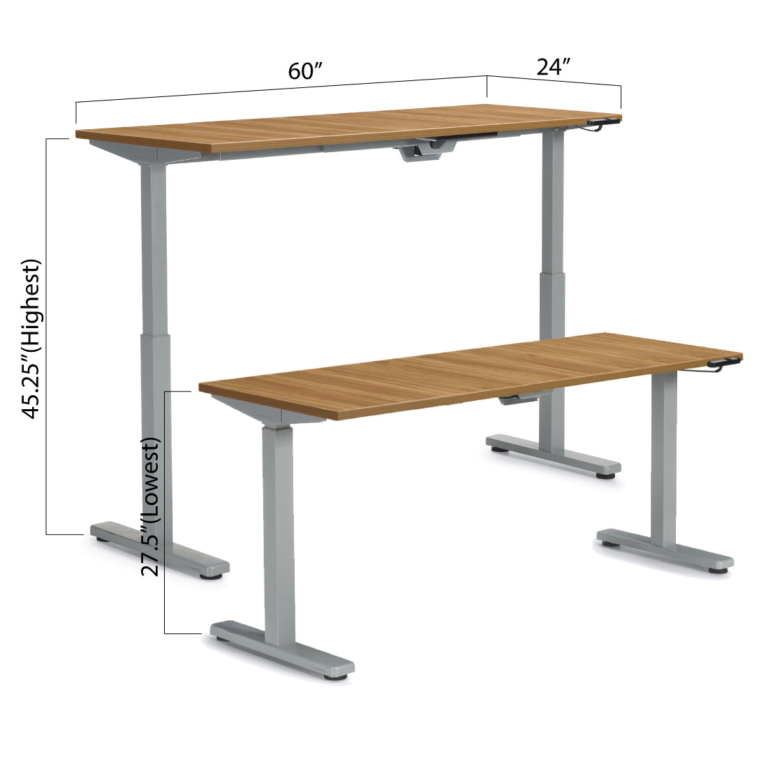 Height Adjustable Desk 60" x 24" - Kainosbuy.com