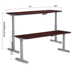 Height Adjustable Desk 71" x 24" - Kainosbuy.com