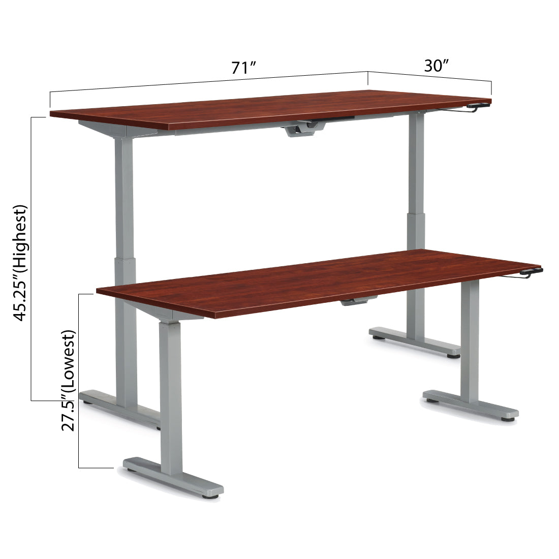 Height Adjustable Desk 71" x 30" - Kainosbuy.com