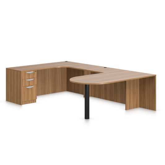 U71E - 6' x 10' U-Shape Workstation(Island D with B/B/F Pedestal) - Kainosbuy.com