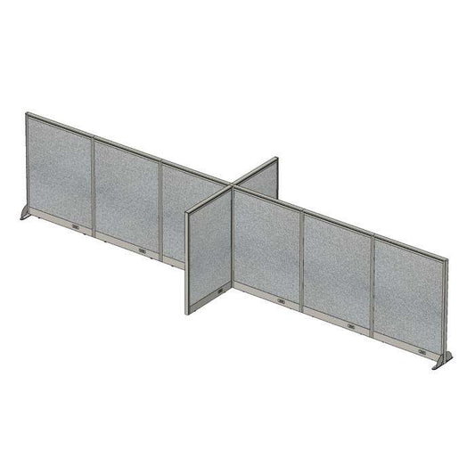 GOF Office X-Shaped Partition 60D x 216W x 48H - Kainosbuy.com