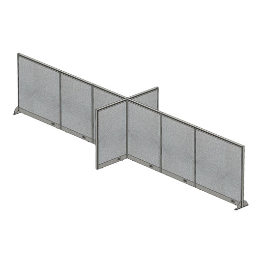 GOF Office X-Shaped Partition 60D x 240W x 48H - Kainosbuy.com