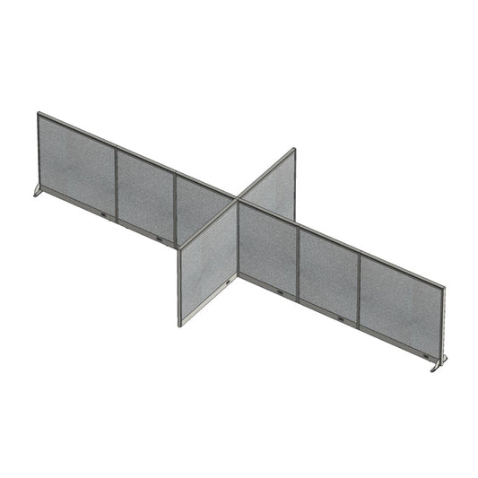 GOF Office X-Shaped Partition 96D x 240Wx 48H - Kainosbuy.com