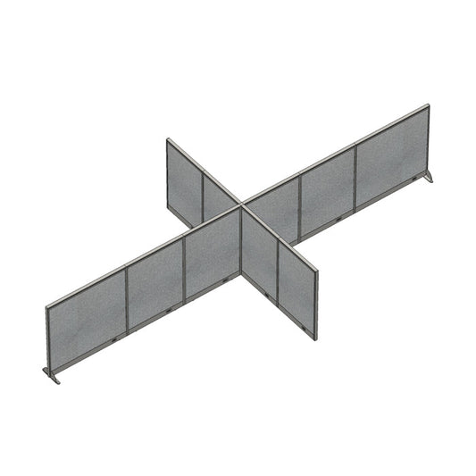 GOF Office X-Shaped Partition 120D x 240W x 48H - Kainosbuy.com