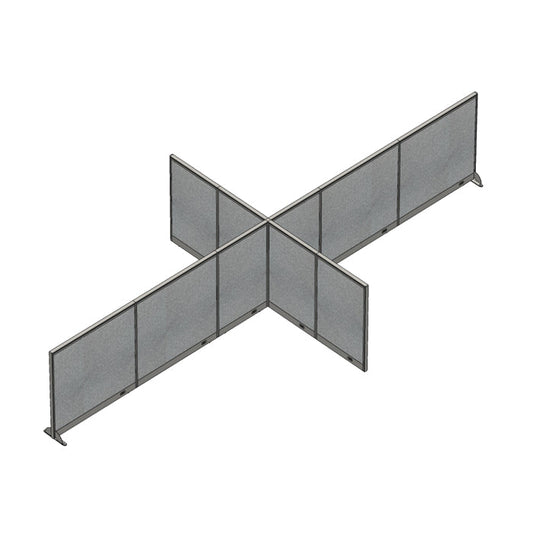 GOF Office X-Shaped Partition 120D x 252W x 48H - Kainosbuy.com