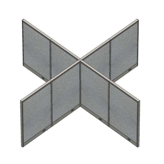 GOF Office X-Shaped Partition 120D x 120Wx 48H - Kainosbuy.com