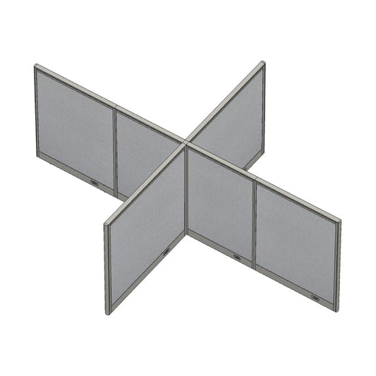 GOF Office X-Shaped Partition 96D x 132W x 48H - Kainosbuy.com