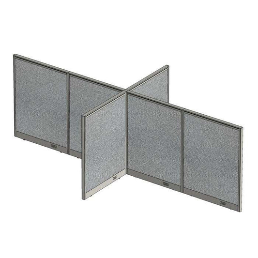 GOF Office X-Shaped Partition 72D x 144W x 48H - Kainosbuy.com
