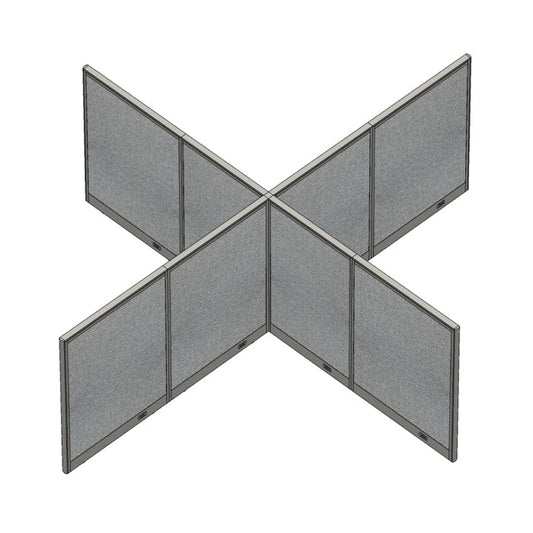 GOF Office X-Shaped Partition 132D x 144W x 48H - Kainosbuy.com