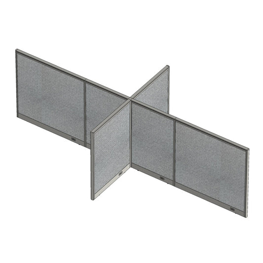 GOF Office X-Shaped Partition 72D x 156W x 48H - Kainosbuy.com