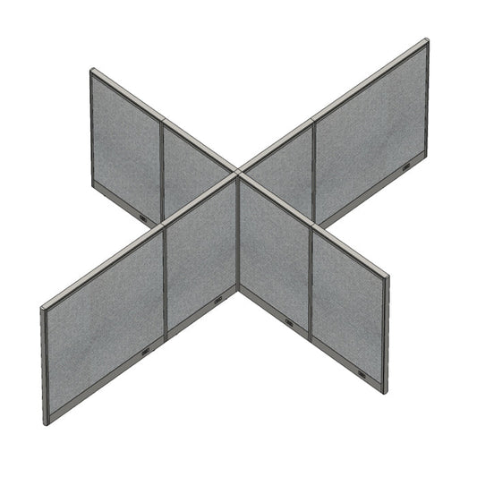 GOF Office X-Shaped Partition 120D x 156Wx 48H - Kainosbuy.com