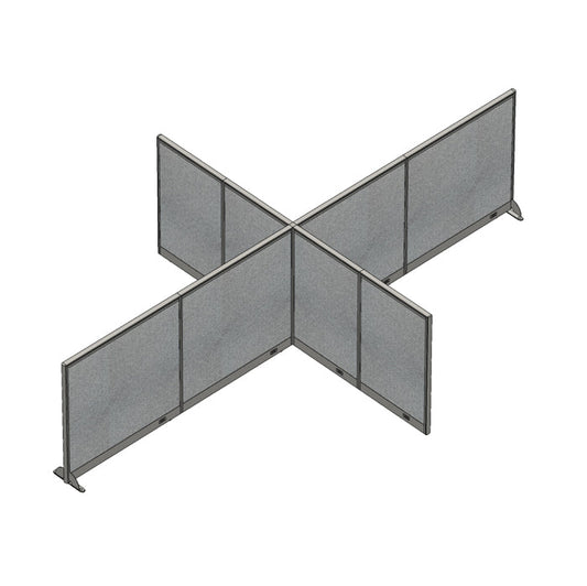 GOF Office X-Shaped Partition 120D x 192Wx 48H - Kainosbuy.com