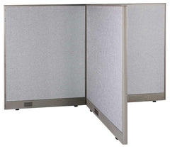 GOF 36"D x 72"W x 48”/60”/72”H, T-Shaped Freestanding Fabric Partition