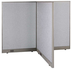 GOF 36"D x 72"W x 48”/60”/72”H, T-Shaped Freestanding Fabric Partition