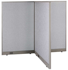 GOF 36"D x 72"W x 48”/60”/72”H, T-Shaped Freestanding Fabric Partition
