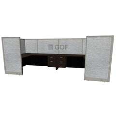 GOF 2 Person Workstation Cubicle (5.5'D x 12'W x 5'H)