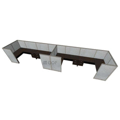 GOF 4 Person Workstation Cubicle (5.5'D  x 24'W x 5'H)