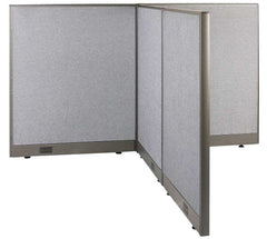 GOF 72"D x 60"W x 48”/60”/72”H, T-Shaped Freestanding Fabric Partition