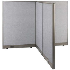 GOF 72"D x 60"W x 48”/60”/72”H, T-Shaped Freestanding Fabric Partition