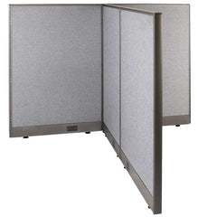 GOF 66"D x 60"W x 48”/60”/72”H, T-Shaped Freestanding Fabric Partition