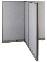 GOF 66"D x 60"W x 48”/60”/72”H, T-Shaped Freestanding Fabric Partition