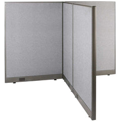 GOF 66"D x 72"W x 48”/60”/72”H, T-Shaped Freestanding Fabric Partition
