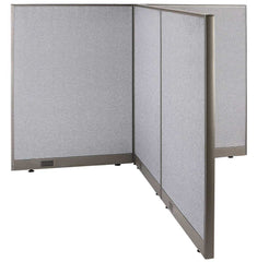 GOF 72"D x 72"W x 48”/60”/72”H, T-Shaped Freestanding Fabric Partition