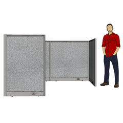 GOF 1 Person Workstation Cubicle (6'D x 6'W x 4'H)