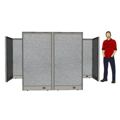 GOF Double 2 Person Workstation Cubicle (10'D x 6'W x 5'H)