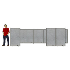 GOF 3 Person Separate Workstation Cubicle (5'D x 18'W x 5'H -W)