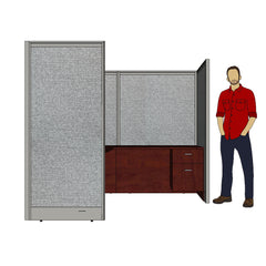 GOF 1 Person Workstation Cubicle (7'D x 6'W x 6'H)