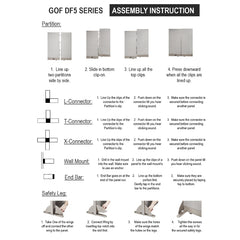GOF 2 Person Separate Workstation Cubicle (5'D x 13'W x 6'H-W)